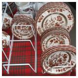SPODE ENGLAND " INDIAN TREE PATTERN, 6 DINNER