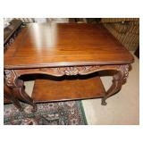 CARVED WITH WHIT WASH FINISH 27" W X 24" X 21" H