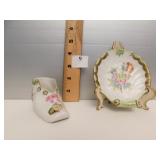 HEREND SHOE 2" TALL X 4" ; #7570/VBO; & SHELL