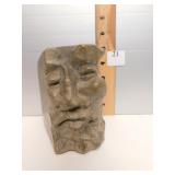 SOAP STONE MAN HAND CARVED; MAN OF THE NORTH WIND