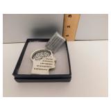 METAL HEAD WITH INSPIRATIONAL QUOTE; OLIVER