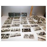 3 KEYSTONE VIEW WITH OVER 100 PICTURES; VINTAGE