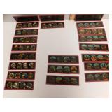 GLASS HAND PAINTED SLIDES; ANIMALS; INDIANS;