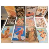 12 PLAYBOY MAGAZINES 1970
