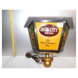 IRON CITY LIGHT UP BEER SIGN
