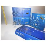 CLAUDIA BOHEAM CRYSTAL 6 SAUCER CHAMPAGNE; 18