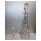 12 SHERBERTS; ETCH DESIGN IN OB; BOHEAM CRYSTAL