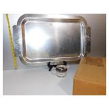 KENSINGTON TRAY 23 X 14 WITH SHIP ETCHED HANDLES;