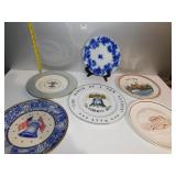 FLO BLUE 9" PLATE; BICENTENNIAL PLATE BY ALVAN