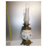 HAND PAINTED ELECTRIFIED OIL LAMP