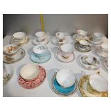 CUPS AND SAUCERS ROYAL STAFFORDSHIRE ENGLAND 16
