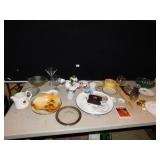 NORITAKE DOUBLE HANDLE BOWL; MARTIN GLASS;