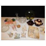 2 BEAN POTS; VOGUE PATTERN; LEATHER SHOES; BISQUE