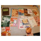 ALUMINUM BANNED BOX; VINTAGE COOK BOOKS