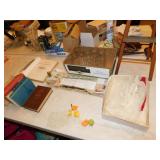 DOLL HIGH CHAIR; LUMAR LINE TRAIN AD; BOOKS INC.