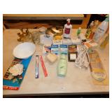 NEW HAND SANITIZER, LEVER SOAP, TOOTH BRUSH,