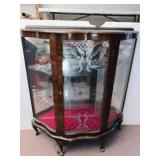 CURIO CABINET 48" H X 41" W X 14" D WITH VENEER