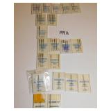 TWO SCHMETZ MICROTEX SHARP NEEDLES, FIVE