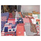 LARGE SELECTION OF FABRIC INCLUDING PATRIOTIC
