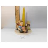 GOEBEL CANDLE HOLDER; 3 GIRLS PLAYING MUSIC;