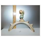 GOEBEL ARCHED CANDLE HOLDER; MEASURES 8" TALL