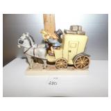 GOEBEL HORSE DRAWN CARRIAGE; 1952; MEASURES 4.5"