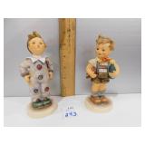 2 GOEBELS; BOY IN CLOWN SEAT & BOY CARRYING A