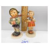 2 GOEBELS; GIRL WITH BASKET & BOY WITH MITTENS &