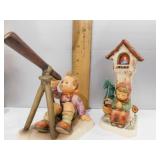 2 GOEBELS; BOY WITH TELESCOPE & WORSHIP