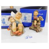 2 GOEBELS; RIDING LESSON &  JUST DOZING; WITH OB