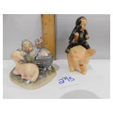 2 GOEBELS; THE GUARDING & GUY RIDING A PIG