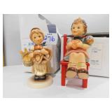 2 GOEBELS; HEARTS DELIGHT & PRETZEL GIRL HOLDING