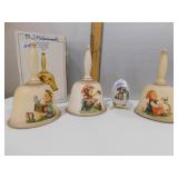 GOEBEL; BELLS YEAR 1978, 79, 81 PLUS 1 EGG; 1 OB;