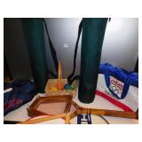 TWO FOLDING CHAIRS GREEN LIKE NEW & BUFFALO