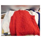GROUP OF HAND MADE SWEATERS