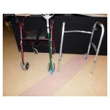ROLLING CHAIR, WALKER ON WHEEL, LONG SHOE HORN,