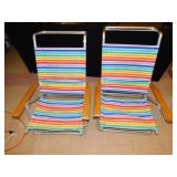 PAIR OF BEACH CHAIRS