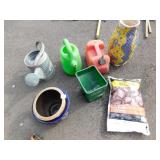 WATER CAN, GAS CAN, BBQ ROCKS