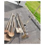 TAMPER, RAKES, HOE, SHOVEL PITCH FORK