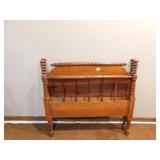 TWIN ANTIQUE WALNUT BED