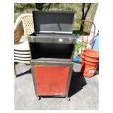 TOOL LOCKER WITH BOX ON TOP