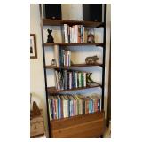 TEAK MID-CENTURY WALL UNIT WITH 4 SHELVES, 3
