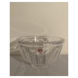 Orrefors Sweden crystal bowl 5" H x 8" round