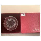 Baccarat crystal wine coaster 5 .5" in original