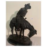 Frederic Remington bronze titled Norther 21?H x