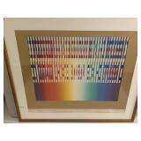 Print framed signed LR AGamm 36" H x 41 1/2"