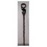 Carved Cane Elephant handle 37" H X 4" W