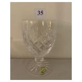 Waterford pedestal glasses 5 1/4" H