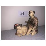Netsuke Erotica multi color figures