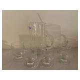 Wendell August Forge signed martini set with 5